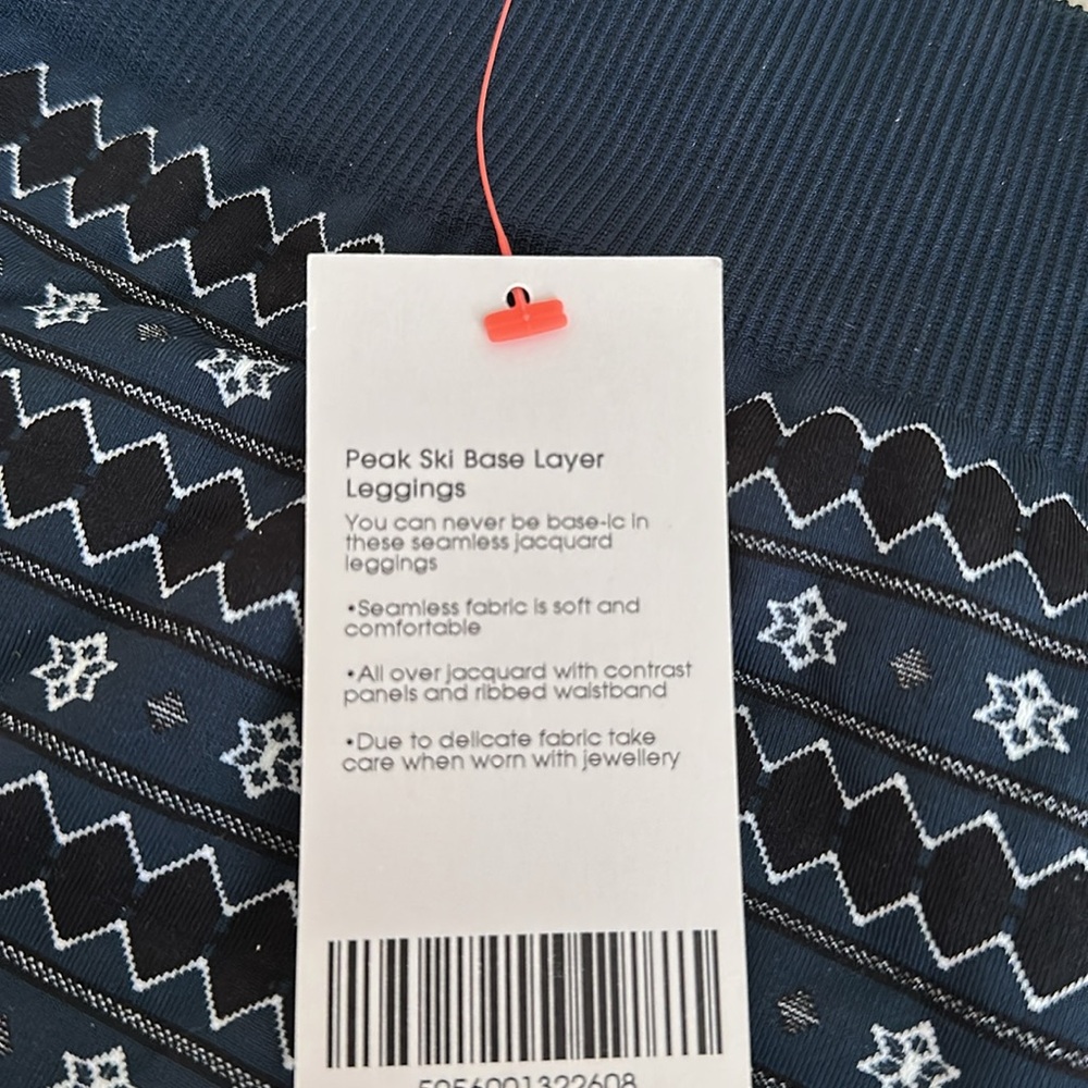 Sweaty Betty NWT Peak Ski Base Layer Leggings - Blue Mountain SMALL - Picture 6 of 9